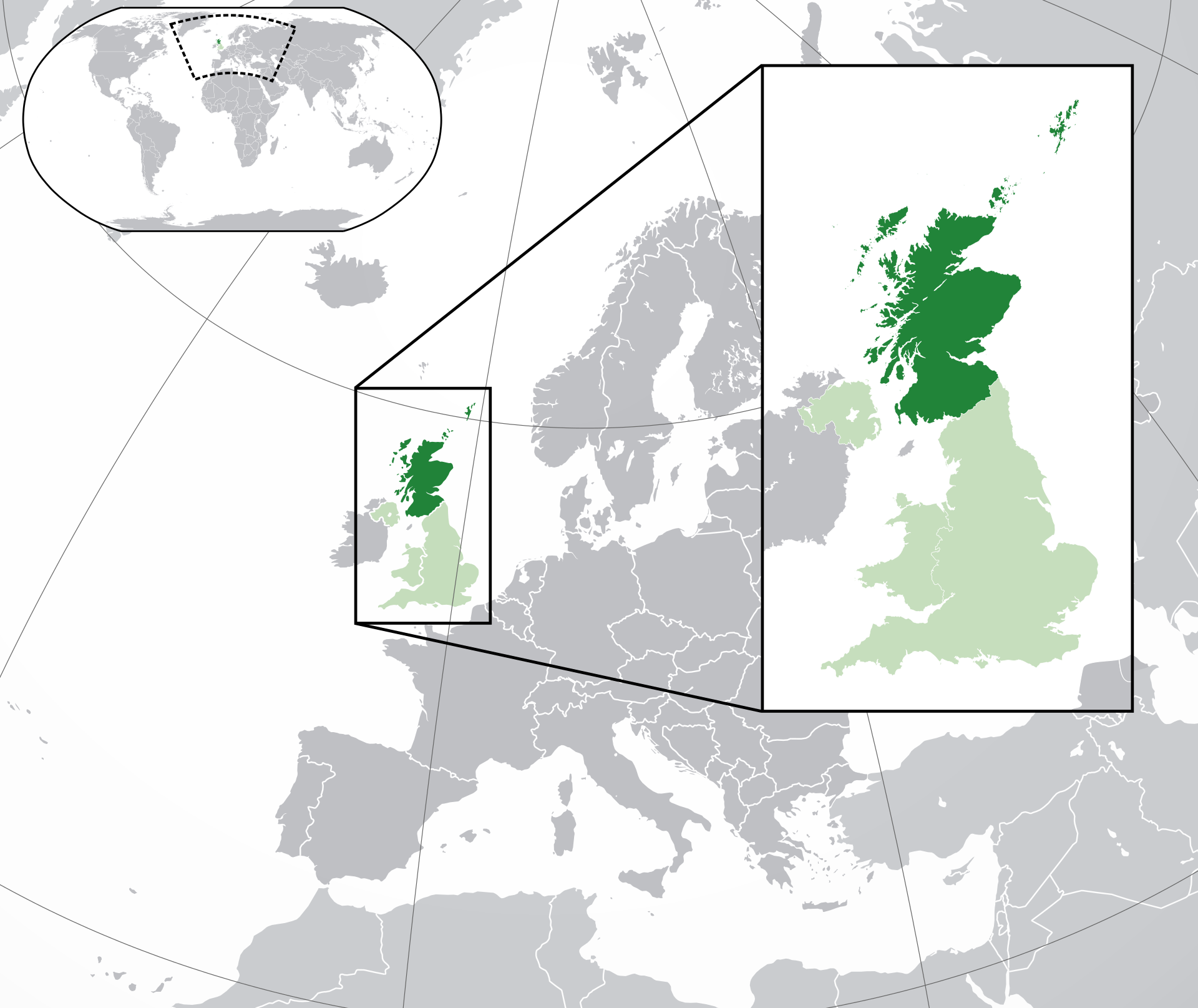 map of where scotland is located